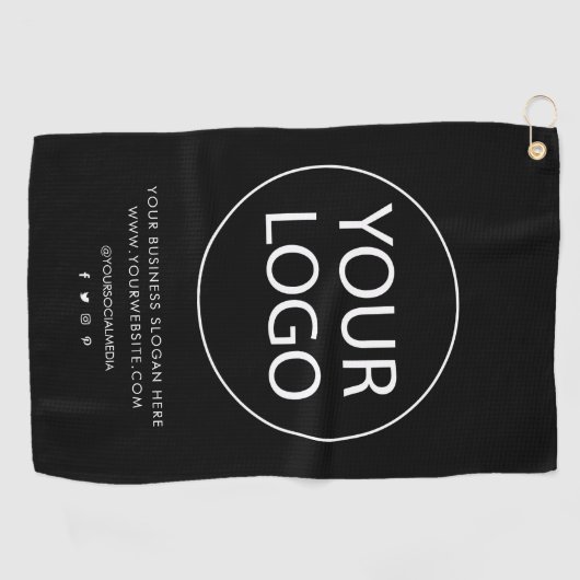 Professionele Custom Company Logo Text Business Golfhanddoek (Horizontaal)