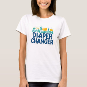 Professionele daiper wisselaar 1 t-shirt