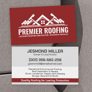 Professionele dakbedekking - Roofer Visitekaartje