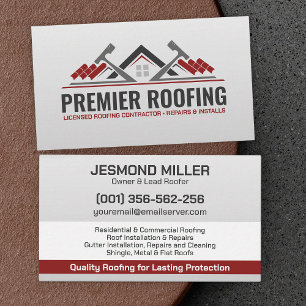 Professionele dakbedekking - Roofer Visitekaartje