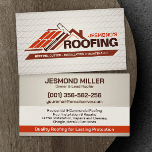 Professionele dakbedekking - Roofer Visitekaartje