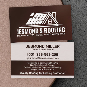 Professionele dakbedekking - Roofer Visitekaartje