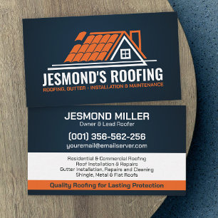 Professionele dakbedekking - Roofer Visitekaartje