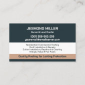 Professionele dakbedekking - Roofer Visitekaartje (Achterkant)