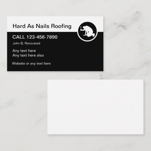 Professionele dakbedekking visitekaartje (Voorkant / Achterkant)