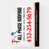 Professionele Dakbedekkingsdienst Spandoek (Verticaal)