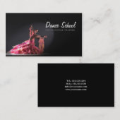 Professionele danseres Studio Dance-schoolkaart Visitekaartje (Voorkant / Achterkant)