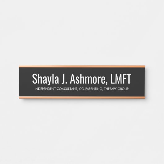 Professionele deur naamplaat (Voorkant)