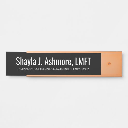 Professionele deur naamplaat (Voorkant)