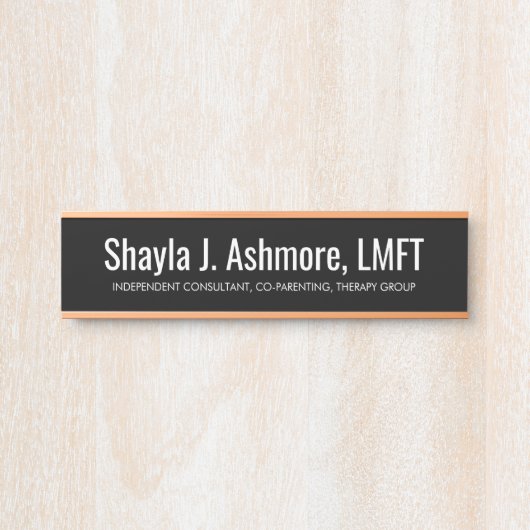 Professionele deur naamplaat (Voorkant)