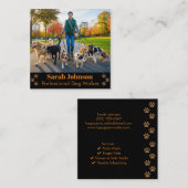  professionele Dog Walker Visitekaartje (Voorkant / Achterkant)