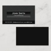 Professionele Driver Cool Black Stripes Chauffeur Visitekaartje (Voorkant / Achterkant)