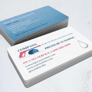 Professionele Druk Wassen Macht Wassen Logo Visitekaartje