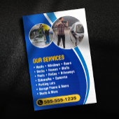 Professionele Druk Wassen & Power Cleaning Flyer