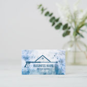 Professionele drukwasmachine visitekaartje (Staand voorkant)