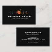 Professionele Drums Heartbeat Drummer Visitekaartje (Voorkant / Achterkant)