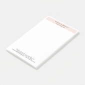 Professionele Duidelijke Moderne Minimalist Post-it® Notes (Schuin)