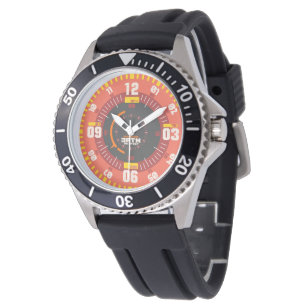 Professionele duikstijl scuba dive  sinaasappel horloge