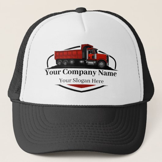 Professionele Dump Truck Hauling Company Trucker Pet (Voorkant)