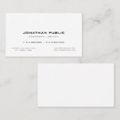 Professionele Eenvoudige Creatieve Chic Gewoon Mod Visitekaartje (Voorkant / Achterkant)