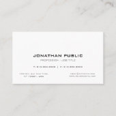 Professionele Eenvoudige Creatieve Chic Gewoon Mod Visitekaartje (Voorkant)