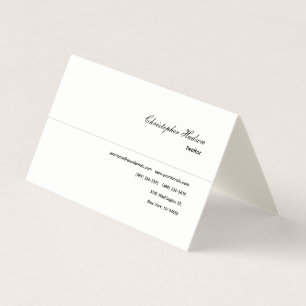 Professionele Eenvoudige Gewone Realtor Signature Visitekaartjes