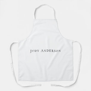 Professionele eenvoudige moderne elegante Jouw naa Schort