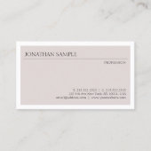 Professionele, eenvoudige, stijlvolle Sjabloon Visitekaartje (Voorkant)