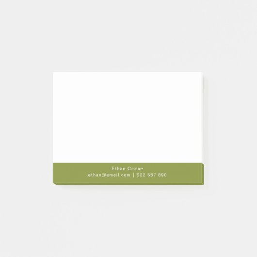 Professionele Eenvoudige Wit Post-it® Notes (Voorkant)