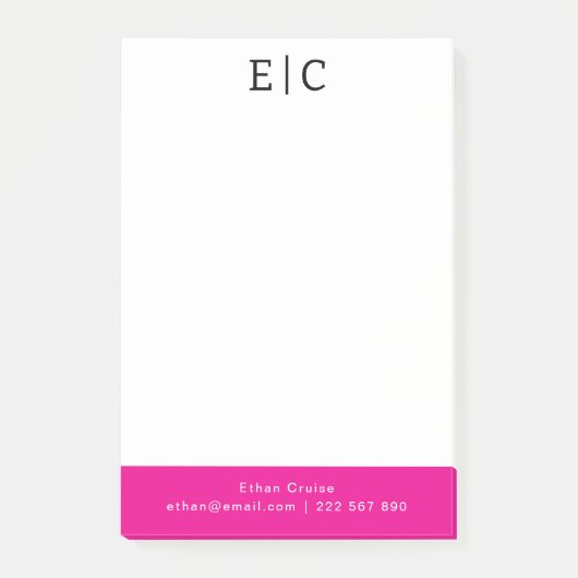 Professionele Eenvoudige Wit Post-it® Notes (Voorkant)
