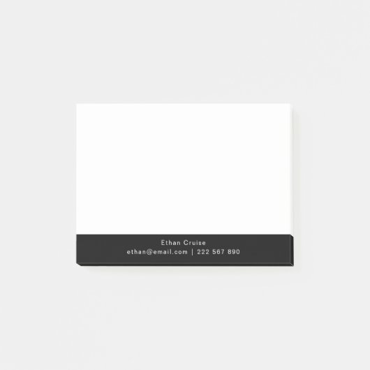 Professionele Eenvoudige Wit Post-it® Notes (Voorkant)