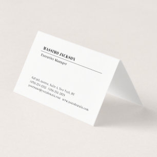 Professionele effen minimalistische moderne matte visitekaartjes