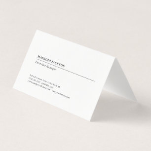 Professionele effen minimalistische moderne matte  visitekaartjes