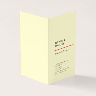 Professionele effen minimalistische moderne trendy visitekaartjes