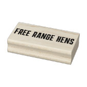 Professionele Ei Karton Stamp FREE RANGE HENS Rubberstempel (Stempel)