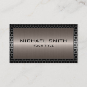 Professionele Elegant Bronze Metallic Metal Border Visitekaartje
