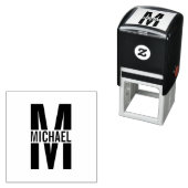 Professionele Elegant Persoonlijk Monogram Zelf-in Zelfinktende Stempel (In situ)
