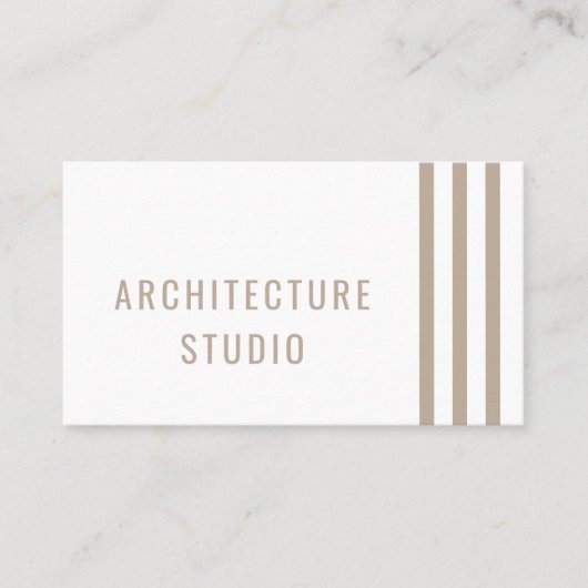 Professionele elegante architect ontwerper moderne visitekaartje (Voorkant)