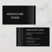 Professionele elegante architect ontwerper moderne visitekaartje (Voorkant / Achterkant)