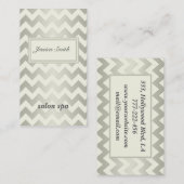Professionele elegante  chevron visitekaartje (Voorkant / Achterkant)
