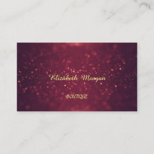 Professionele Elegante Chic, Glitterend, Bokeh Visitekaartje