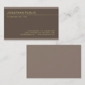 Professionele Elegante Creatieve Parel Finish Luxe Visitekaartje (Voorkant / Achterkant)