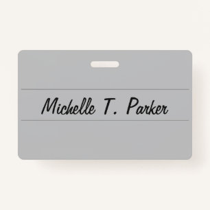 Professionele elegante duidelijke minimalistische  badge