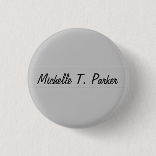Professionele elegante duidelijke minimalistische  ronde button 3,2 cm