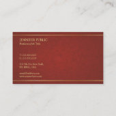 Professionele Elegante Duidelijke Parel gebeëindig Visitekaartje (Achterkant)