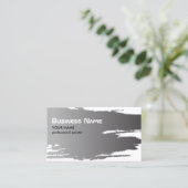 Professionele Elegante Faux Silver Painter Visitekaartje (Staand voorkant)