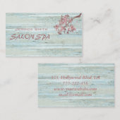 Professionele elegante houtextuur visitekaartje (Voorkant / Achterkant)