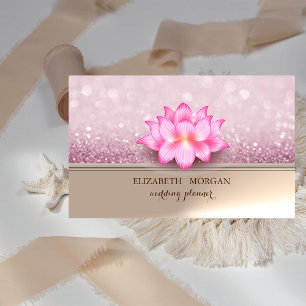 Professionele Elegante Lotus Glitterige Bokeh Visitekaartje