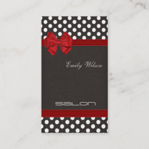 Professionele elegante luxe chique polka dots visitekaartje
