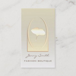 Professionele elegante luxe moderne ginko blad visitekaartje